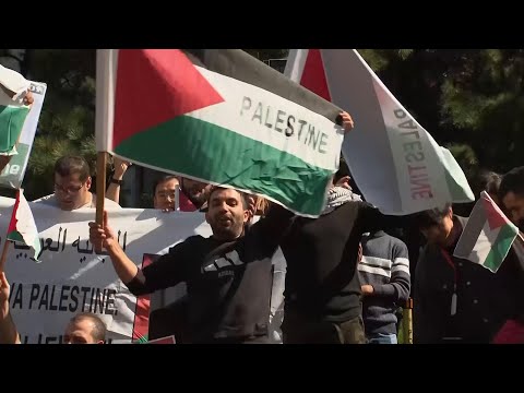 Dozens of Palestinian supporters rally in Seoul as Israel-Hamas war escalates