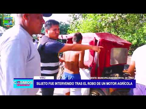 Virú: Sujeto fue intervenido tras el robo de un motor agrícola