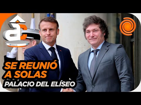 Milei se reunió con Macron en un clima de tensión, antes de la inauguración de los Juegos Olímpicos