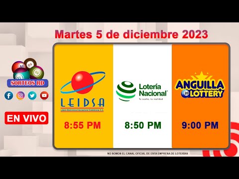 Lotería Nacional LEIDSA y Anguilla Lottery en Vivo ?Martes 5 de diciembre 2023 - 8:55 PM