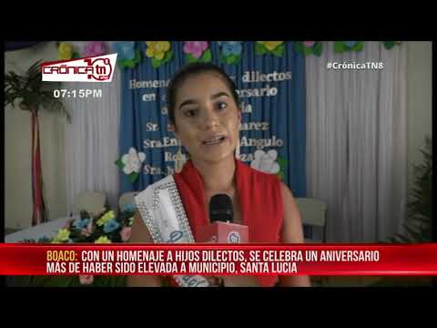 Acto en celebración del 116 aniversario de Santa Lucia – Nicaragua