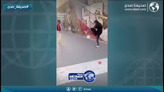 فتاة ومهارة عالية في كرة القدم