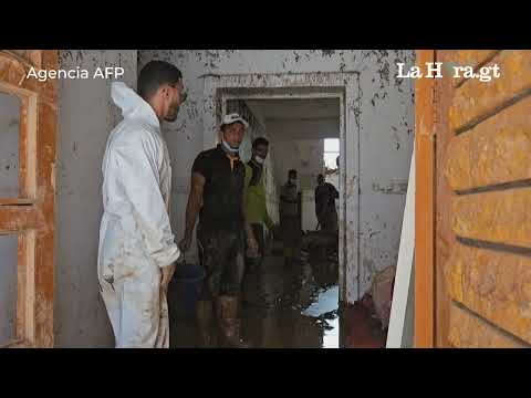 Más de 43,000 evacuados en Libia por las inundaciones