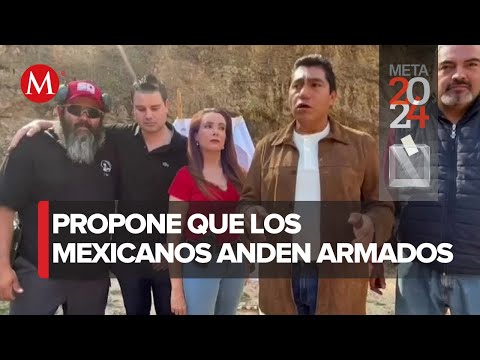 Jorge Luis Preciado revive propuesta para que mexicanos puedan portar armas