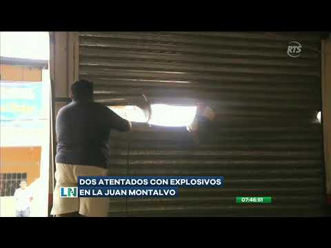 Dos atentados con explosivos se reportaron en el sector Juan Montalvo