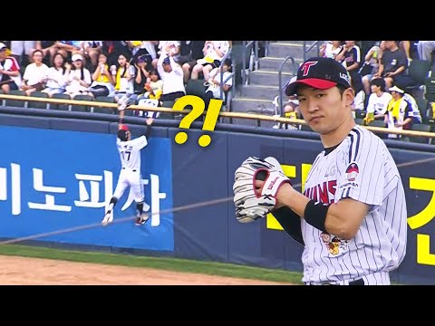 [두산 vs LG] LG 박해민이 담장을 타면 일이 생깁니다 | 8.5 | 크보모먼트 BY 삼진제약 | 야구 하이라이트