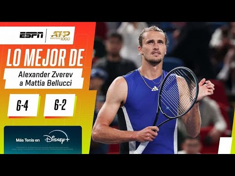 IMPLACABLE DEBUT DE ZVEREV EN EL MASTERS 1000 DE SHANGHAI | RESUMEN