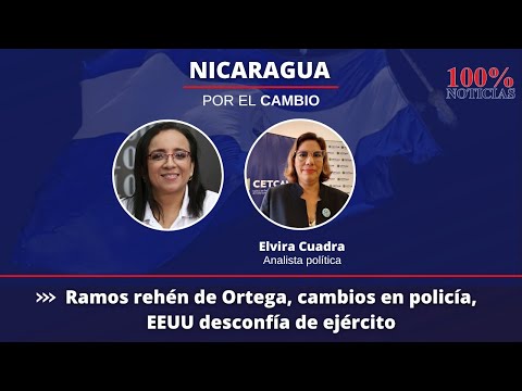 Ramos rehén de Daniel Ortega, más vigilada/ Cambios en Policía/ EEUU desconfía de Ejército
