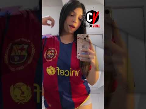 #shorts Fernandita presume su playera de barcelona, y muestra su diminuto short