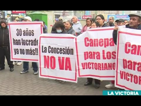 La Victoria: Comerciantes realizan cacerolazo por parque Cánepa