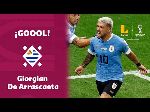 ¡GOOOL! Giorgian De Arrascaeta convierte el primero para Uruguay y pone el 1-0 contra Ghana
