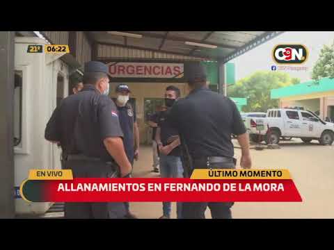 Realizan allanamiento en Fernando de la Mora por asesinato en Luque