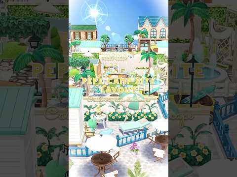 【ポケ森コンプリート】カルフォルニアスタイルの街並み🍋🌴/キャンプ場レイアウト