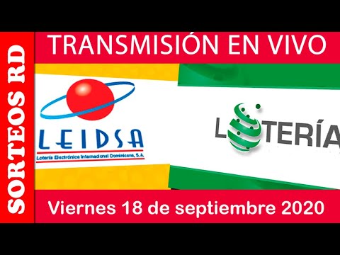 LEIDSA y Lotería Nacional  en  VIVO / viernes 18 de septiembre 2020