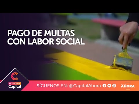 Infractores pagan sus multas con labor social en Bogotá