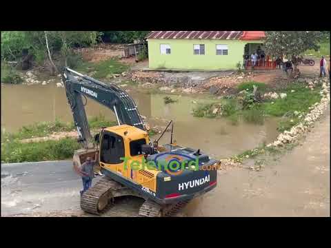 Temor entre residentes de La Raya de Villa Riva ante aumento caudal del rio Yuna
