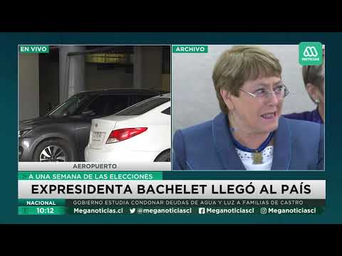 Expresidenta Michelle Bachelet arribó a Chile desde Madrid: Deberá hacer cuarentena obligatoria