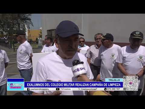 Trujillo: exalumnos del Colegio Militar realizan campaña de limpieza