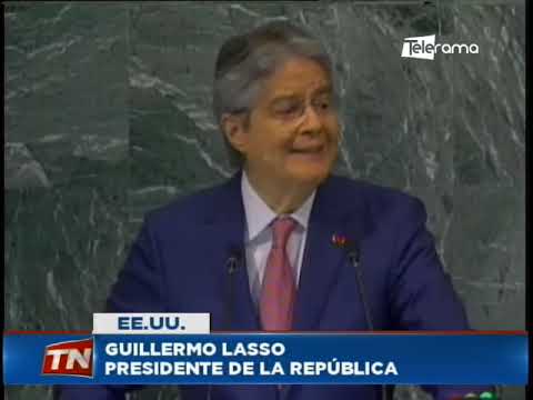 Presidente Lasso intervino en la asamblea general de la ONU