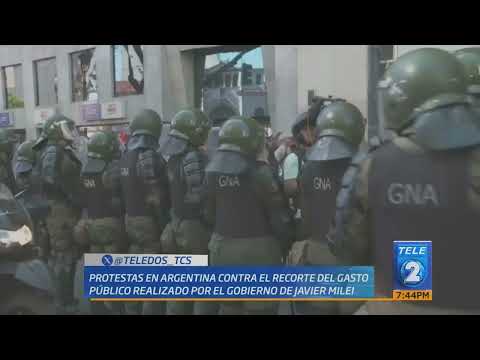 Protestas en Argentina contra gobierno de Javier Milei