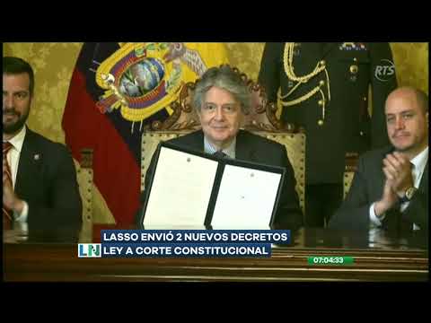 El presidente Guillermo Lasso emitió dos Decretos Ley