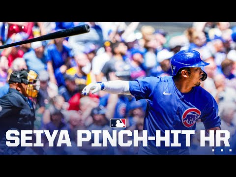 Seiya Suzuki with a CLUTCH pinch-hit homer for the Cubs! | 鈴木誠也