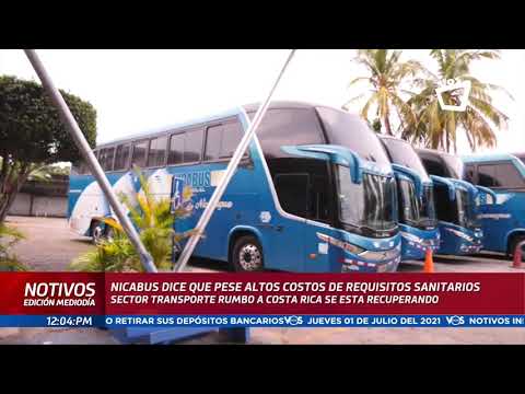 Sector transporte rumbo a Costa Rica se está recuperando