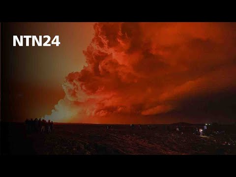 Las impresionantes imágenes que dejó la erupción volcánica que salió de una fisura de la tierra