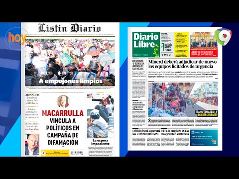 Titulares prensa dominicana martes 06JUL | Hoy Mismo