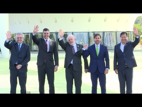 Imágenes del presidente Lacalle Pou en la XLIII Cumbre del Mercosur