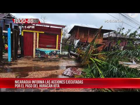 Nicaragua expone modelo de atención a la familia con el paso del huracán Iota