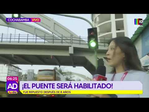 Cochabamba: El puente caído será habilitado para marzo