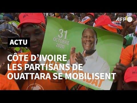 Présidentielle ivoirienne: des milliers de jeunes se réunissent pour soutenir Ouattara | AFP