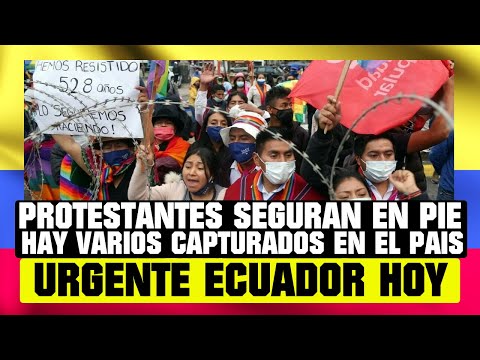 PROTESTANTES SEGUIRÁN EN PIE, HAY VARIOS CAPTURADOS EN EL PAÍS NOTICIAS DE ECUADOR HOY 28 OCTUBRE