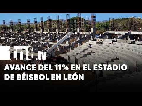 Rápida construcción: Estadio de Béisbol en León avanza con un 11% - Nicaragua