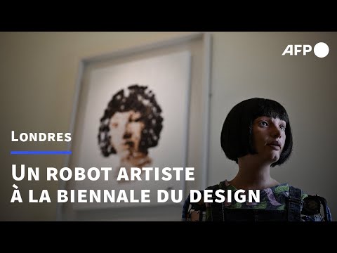 Le robot artiste Ai-Da, vedette de la biennale du design de Londres | AFP