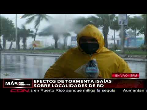 Fuertes lluvias y vientos en San Pedro de Macorís