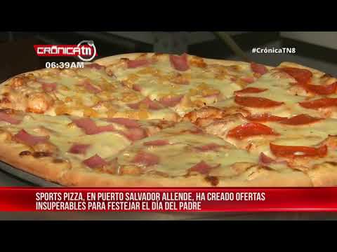 Sports Pizza deleita con sus sabores a las familias que visitan puerto Salvador Allende - Nicaragua