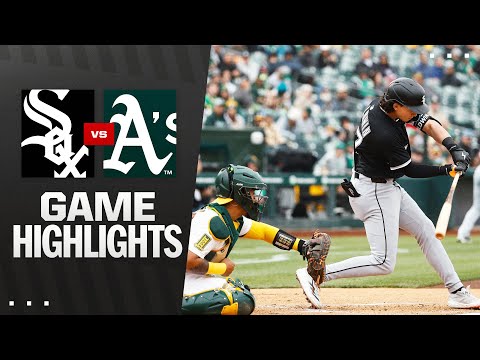 White Sox vs. As Game Highlights (4/26/25) | MLB Highlights