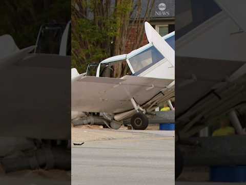 Small plane crashes onto busy street in Louisville