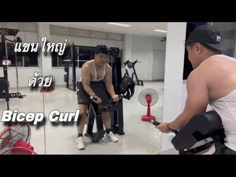 แขนใหญ่ด้วยเครื่องBicepcurl