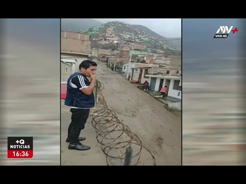 Huaycán: Se registra un huaico y vecinos alertan a autoridades por temor a daños en sus viviendas