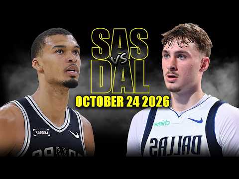 샌안토니오 스퍼스 대 댈러스 매버릭스 풀게임 하이라이트 - 2026년 10월 24일 | NBA Season