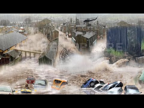 Germany IN SHAMBLES! Rivers EXPLODE as German Town Faces Historic FLOOD! Augsburg Flooding.