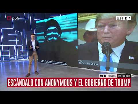 Anonymouys hackeó a la policía y amenazó a Trump