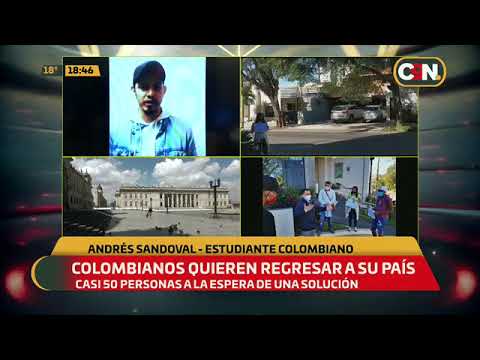 Colombianos varados en nuestro país quieren retornar a Colombia