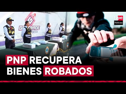 Arequipa: PNP presenta objetos robados por banda criminal Los Fantasmas del Sur