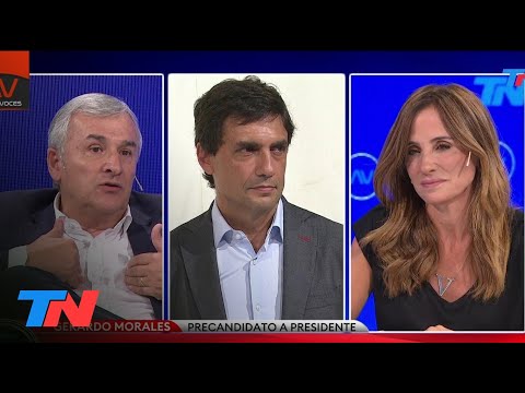 Gerardo Morales, Hernán Lacunza y Victoria Tolosa Paz debaten en A dos voces