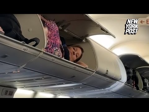 Southwest passengers baffled after woman climbs into overhead bin for nap