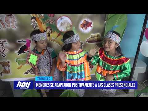 Pequeños celebran mes patrio con feria gastronómica en La Esperanza
